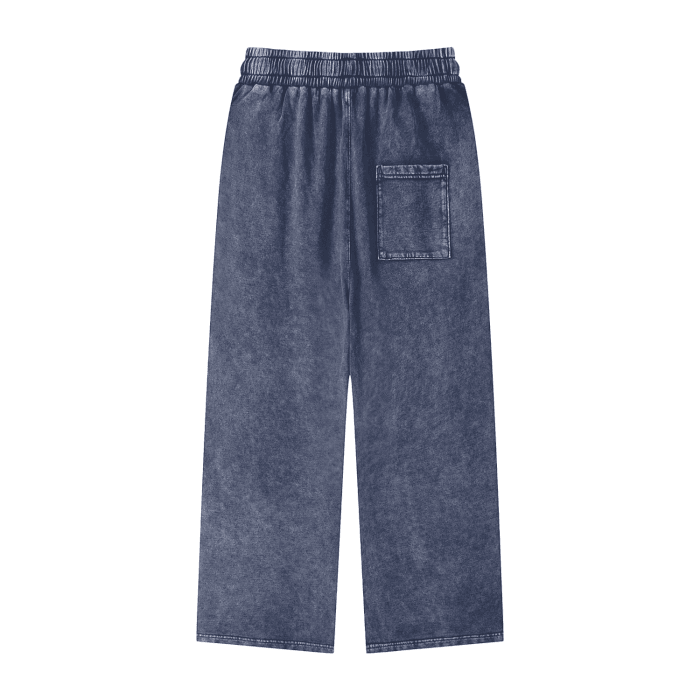 Last Nebula Acid Wash Straight Leg Sweatpants - 360 GSM - LAST NEBULA
