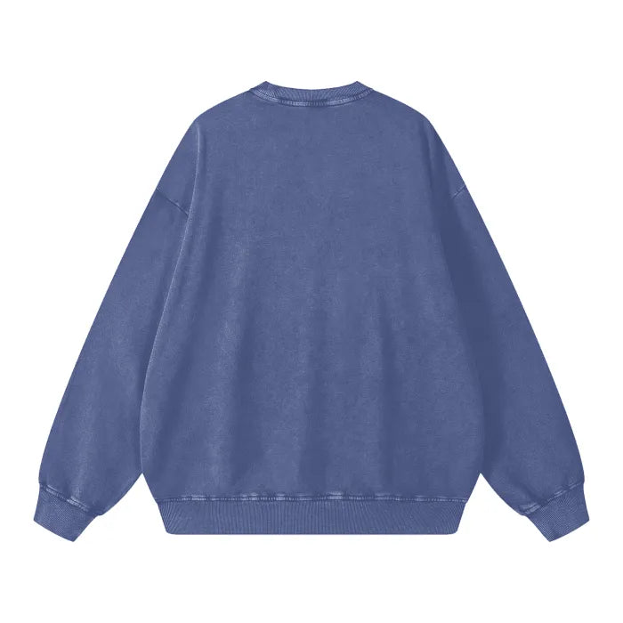 Astronaut Vision Acid Wash Oversize Sweater - 360 GSM