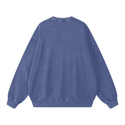 Astronaut Vision Acid Wash Oversize Sweater - 360 GSM