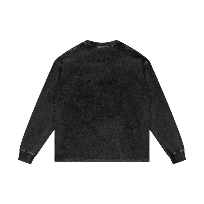 Astronaut Vision Acid Wash Oversize Sweatshirt - 360 GSM