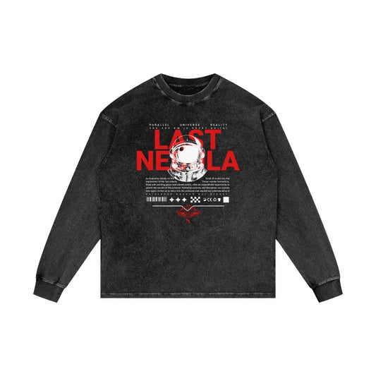 Astronaut Vision Acid Wash Oversize Sweatshirt - 360 GSM