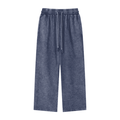 Last Nebula Acid Wash Straight Leg Sweatpants - 360 GSM - LAST NEBULA