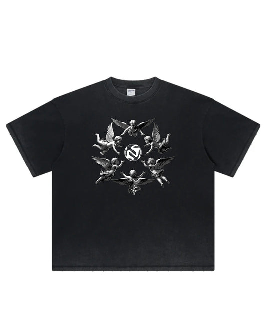 Celestial Cupid: Guardian of the Nebula T-Shirt (Unisex) - LAST NEBULA
