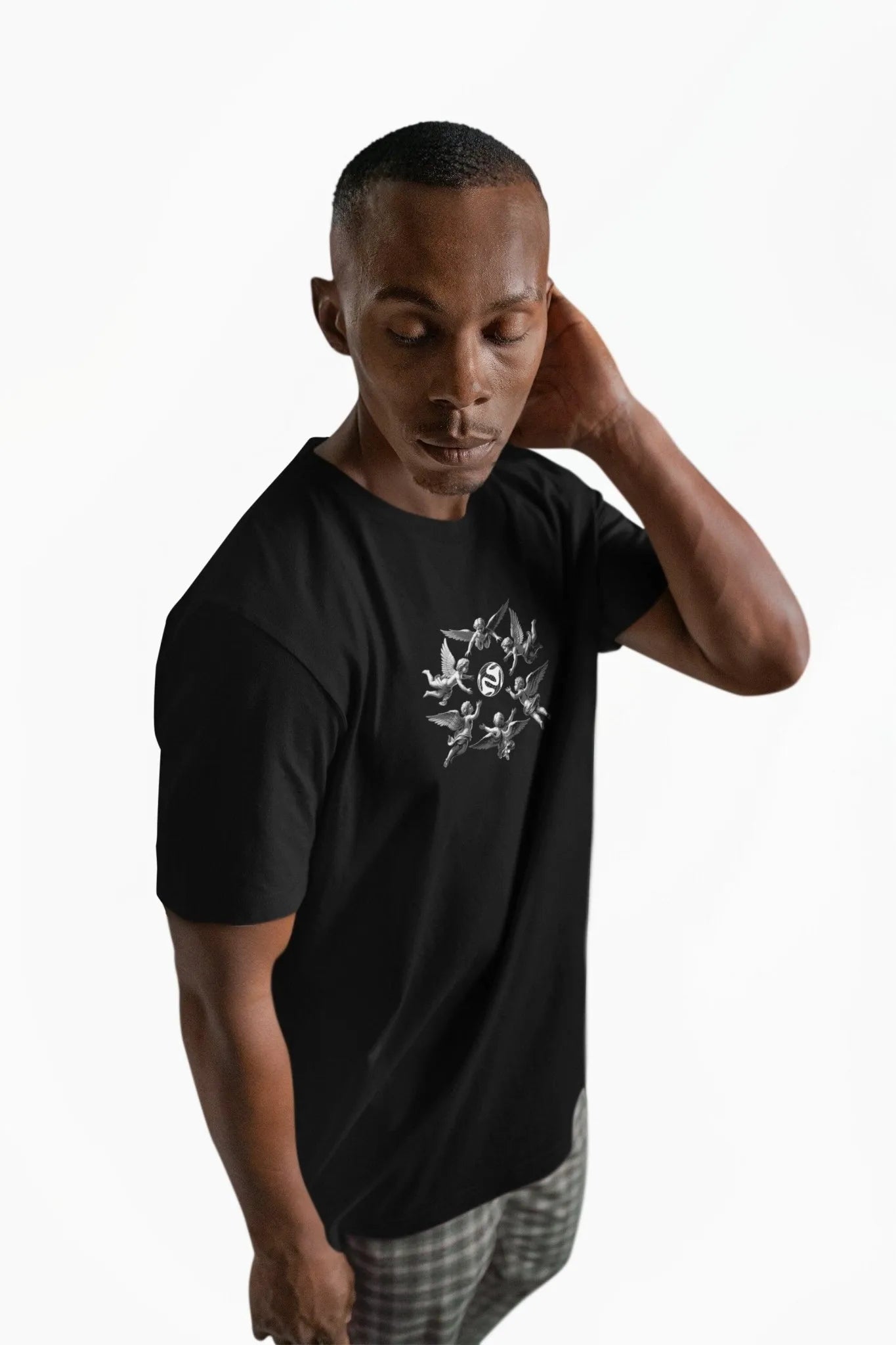Celestial Cupid: Guardian of the Nebula T-Shirt (Unisex)