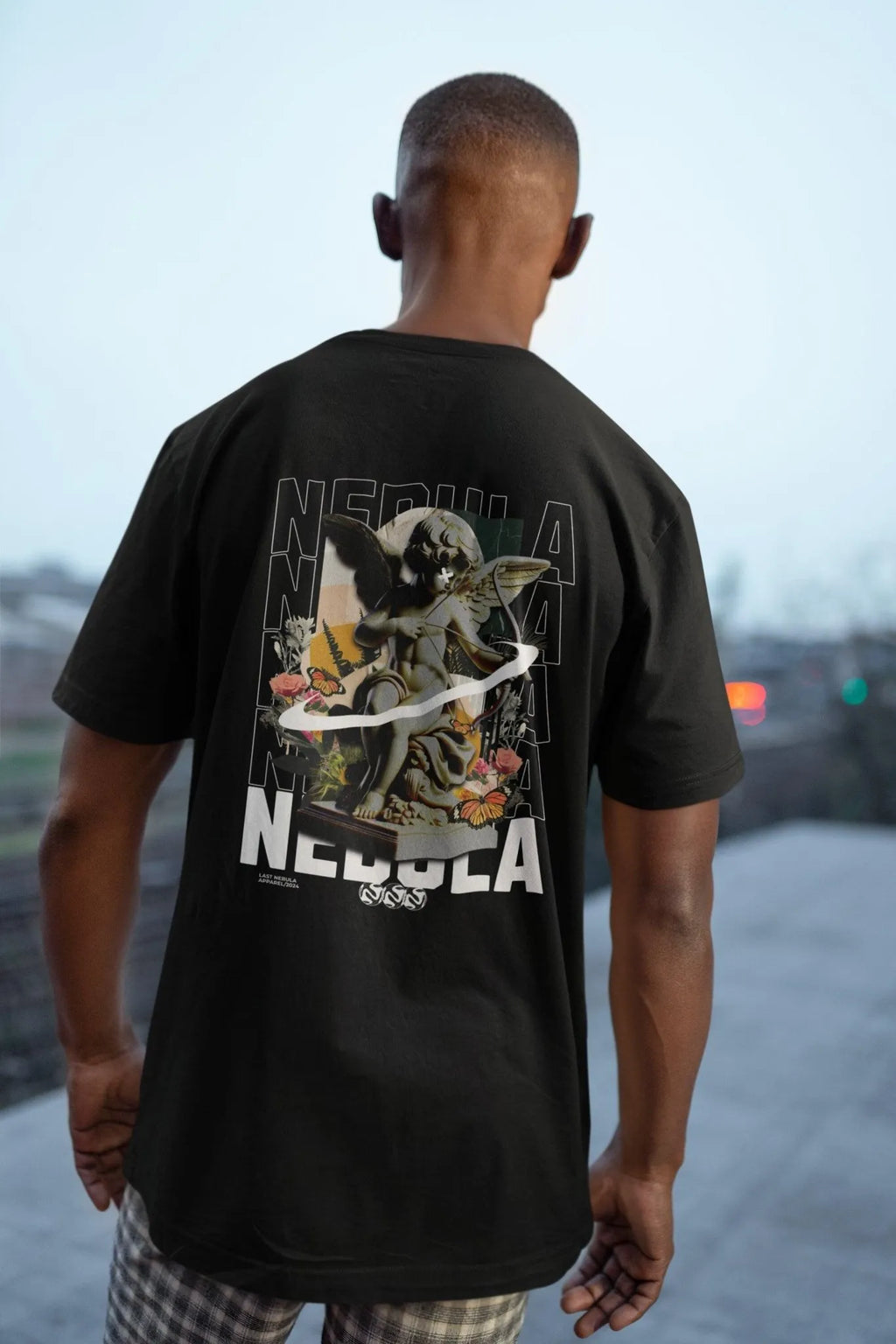 Celestial Cupid: Guardian of the Nebula T-Shirt (Unisex)
