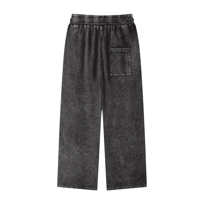 Last Nebula Acid Wash Straight Leg Sweatpants - 360 GSM - LAST NEBULA