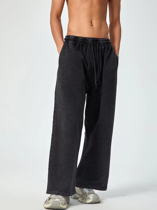 Last Nebula Acid Wash Straight Leg Sweatpants - 360 GSM