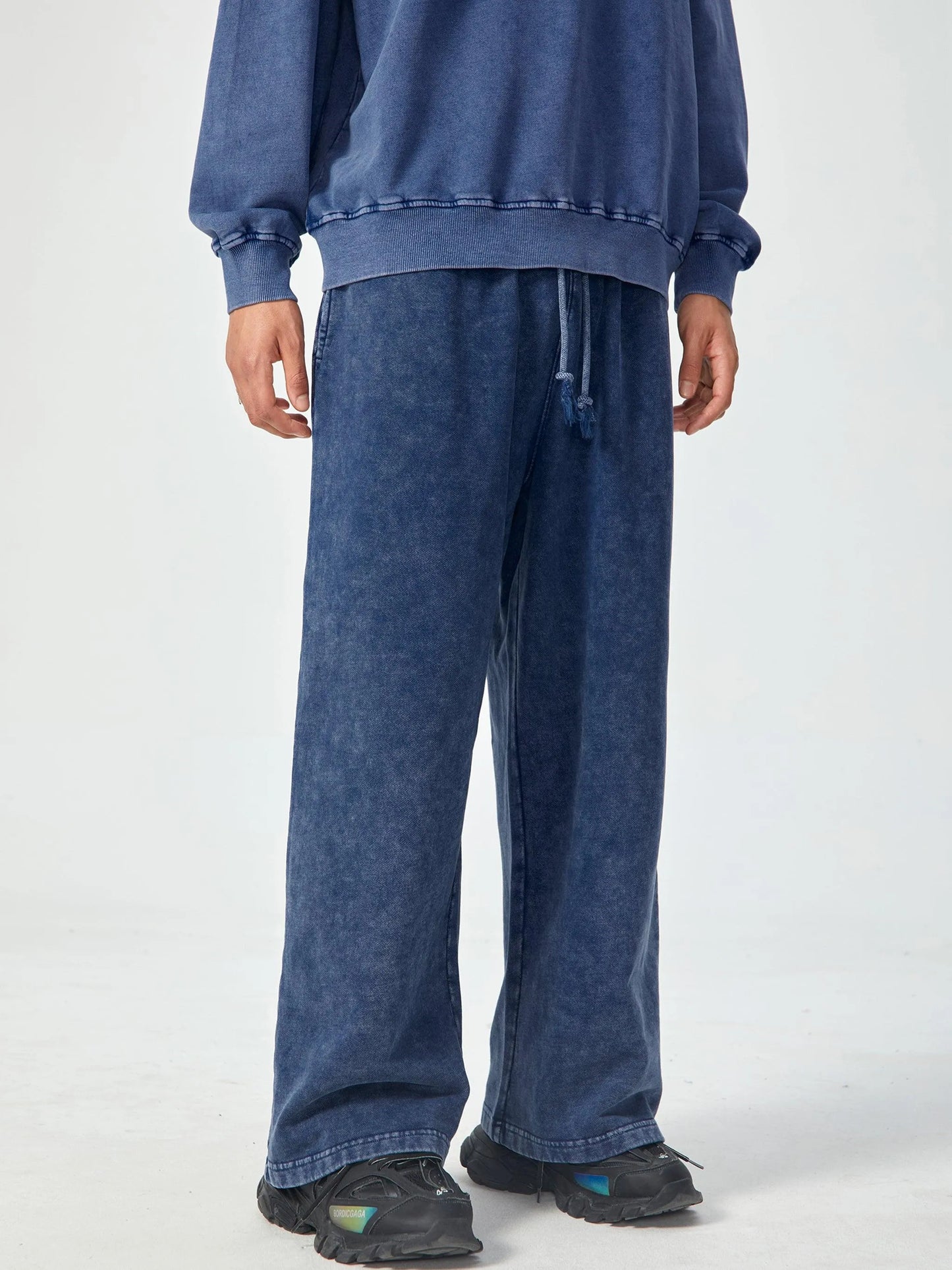 Last Nebula Acid Wash Straight Leg Sweatpants - 360 GSM