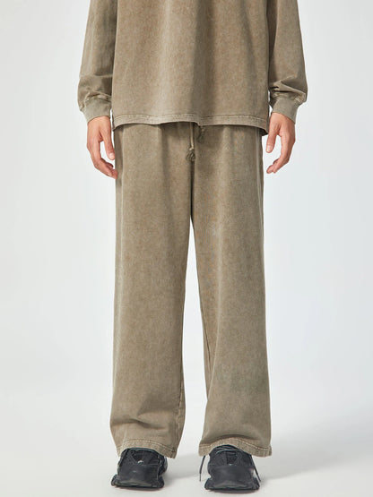Last Nebula Acid Wash Straight Leg Sweatpants - 360 GSM