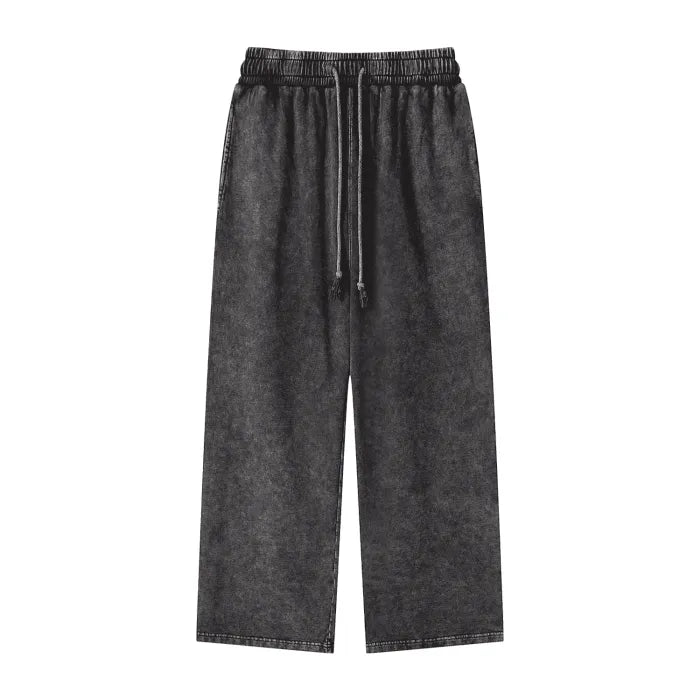 Last Nebula Acid Wash Straight Leg Sweatpants - 360 GSM