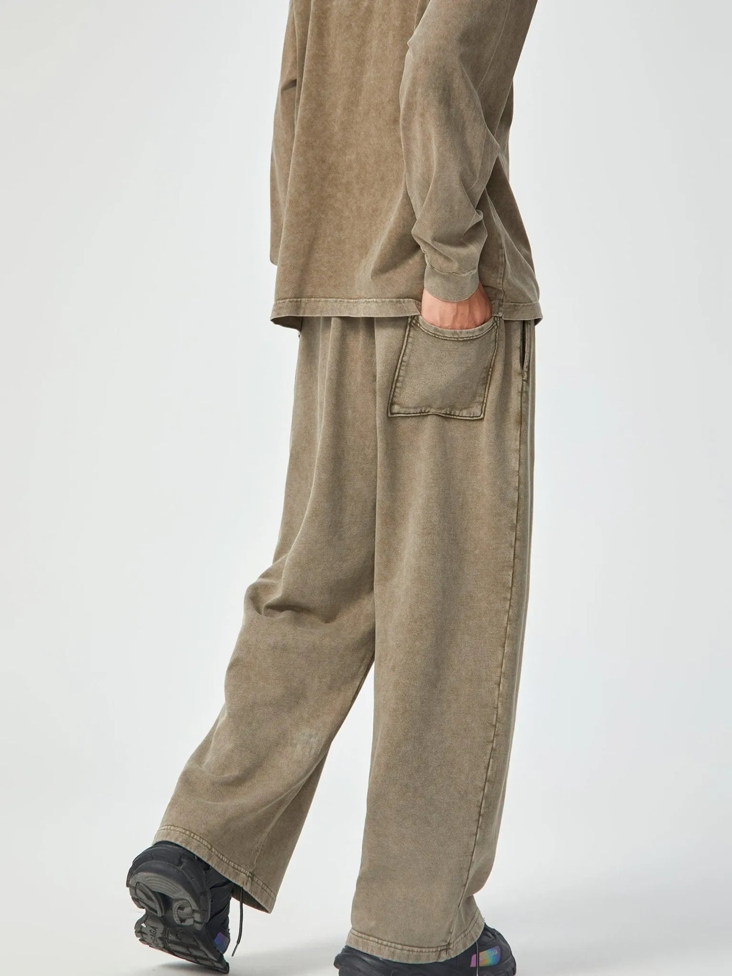 Last Nebula Acid Wash Straight Leg Sweatpants - 360 GSM
